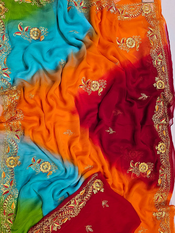 Traditional Ombre Saree